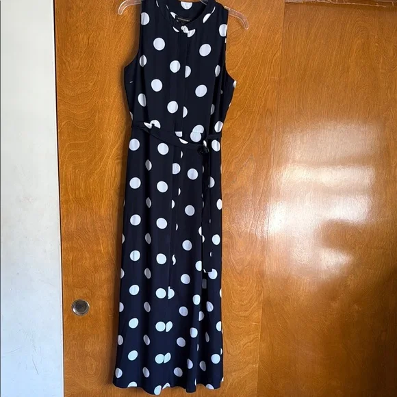 knee length dresses for ladies Beige Halter Neck Polka Dot Ruffle Maxi Dress